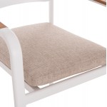 ΠΟΛΥΘΡΟΝΑ ΤΡΑΠΕΖΑΡΙΑΣ ELARA HM6414 02 ΛΕΥΚΟ ΑΛΟΥΜΙΝΙΟ-ΜΠΕΖ OLEFIN--TEAK 56x62x78Υεκ c541974