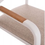 ΠΟΛΥΘΡΟΝΑ ΤΡΑΠΕΖΑΡΙΑΣ ELARA HM6414 02 ΛΕΥΚΟ ΑΛΟΥΜΙΝΙΟ-ΜΠΕΖ OLEFIN--TEAK 56x62x78Υεκ c541974