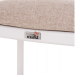 ΠΟΛΥΘΡΟΝΑ ΤΡΑΠΕΖΑΡΙΑΣ ELARA HM6414 02 ΛΕΥΚΟ ΑΛΟΥΜΙΝΙΟ-ΜΠΕΖ OLEFIN--TEAK 56x62x78Υεκ c541974