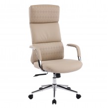 ΚΑΡΕΚΛΑ ΓΡΑΦΕΙΟΥ MEITE HM18353 02 ΜΠΕΖ PU ΔΕΡΜΑ--ΒΑΣΗ ΧΡΩΜΙΟΥ 66x71x127Υεκ c542097