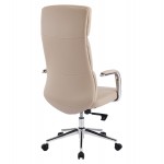 ΚΑΡΕΚΛΑ ΓΡΑΦΕΙΟΥ MEITE HM18353 02 ΜΠΕΖ PU ΔΕΡΜΑ--ΒΑΣΗ ΧΡΩΜΙΟΥ 66x71x127Υεκ c542097