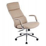 ΚΑΡΕΚΛΑ ΓΡΑΦΕΙΟΥ MEITE HM18353 02 ΜΠΕΖ PU ΔΕΡΜΑ--ΒΑΣΗ ΧΡΩΜΙΟΥ 66x71x127Υεκ c542097