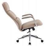 ΚΑΡΕΚΛΑ ΓΡΑΦΕΙΟΥ MEITE HM18353 02 ΜΠΕΖ PU ΔΕΡΜΑ--ΒΑΣΗ ΧΡΩΜΙΟΥ 66x71x127Υεκ c542097