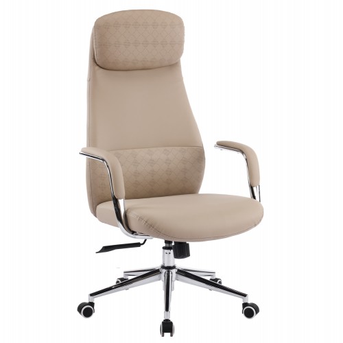 ΚΑΡΕΚΛΑ ΓΡΑΦΕΙΟΥ SONTY HM18354 02 ΜΠΕΖ PU ΔΕΡΜΑ--ΒΑΣΗ ΧΡΩΜΙΟΥ 67x68x125Υεκ c542133