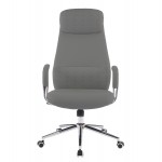 ΚΑΡΕΚΛΑ ΓΡΑΦΕΙΟΥ SONTY HM18354 10 ΑΝΟΙΧΤΟ ΓΚΡΙ PU ΔΕΡΜΑ--ΒΑΣΗ ΧΡΩΜΙΟΥ 67x68x125Υεκ c542134