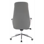 ΚΑΡΕΚΛΑ ΓΡΑΦΕΙΟΥ SONTY HM18354 10 ΑΝΟΙΧΤΟ ΓΚΡΙ PU ΔΕΡΜΑ--ΒΑΣΗ ΧΡΩΜΙΟΥ 67x68x125Υεκ c542134