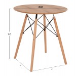 ΣΕΤ ΤΡΑΠΕΖΑΡΙΑΣ 3ΤΜΧ TWIST HM21374 ΣΤΡΟΓΓΥΛΟ ΤΡΑΠΕΖΙ Φ80 2 ΚΑΡΕΚΛΕΣ ΣΕ ΚΑΠΟΥΤΣΙΝΟ c542142