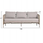 ΣΕΤ ΣΑΛΟΝΙ 4ΤΜΧ SONDRA HM6251 02 ΑΛΟΥΜΙΝΙΟ ΣΧΟΙΝΙ ΚΑΠΟΥΤΣΙΝΟ--ΜΑΞΙΛΑΡΙΑ ΣΕ ΜΠΕΖ c542145