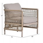 ΣΕΤ ΣΑΛΟΝΙ 4ΤΜΧ SONDRA HM6251 02 ΑΛΟΥΜΙΝΙΟ ΣΧΟΙΝΙ ΚΑΠΟΥΤΣΙΝΟ--ΜΑΞΙΛΑΡΙΑ ΣΕ ΜΠΕΖ c542145