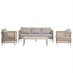 ΣΕΤ ΣΑΛΟΝΙ 4ΤΜΧ SONDRA HM6251 02 ΑΛΟΥΜΙΝΙΟ ΣΧΟΙΝΙ ΚΑΠΟΥΤΣΙΝΟ--ΜΑΞΙΛΑΡΙΑ ΣΕ ΜΠΕΖ c542145