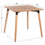 ΣΕΤ ΤΡΑΠΕΖΑΡΙΑΣ 3ΤΜΧ TWIST HM21379 ΤΕΤΡΑΓΩΝΟ ΤΡΑΠΕΖΙ--2 ΚΑΡΕΚΛΕΣ ΣΕ ΚΑΠΟΥΤΣΙΝΟ c542148