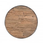 RICHMONT ΤΡΑΠΕΖΙ ΡΟΤΟΝΤΑ ΚΑΡΥΔΙ ΑΣΗΜΙ 127x127x76cm c542157