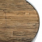 RICHMONT ΤΡΑΠΕΖΙ ΡΟΤΟΝΤΑ ΚΑΡΥΔΙ ΑΣΗΜΙ 127x127x76cm c542157