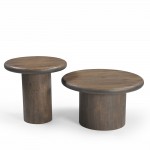 SOLOMON SIDE TABLE ΚΑΡΥΔΙ 54x54x52cm c542162