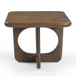 ROUTE COFFEE TABLE ΚΑΡΥΔΙ ΣΚΟΥΡΟ 60x60x45cm c542168