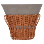 ΤΡΑΠΕΖΙ ΒΟΗΘΗΤΙΚΟ PERRAL HM18164 03S FIBER CEMENT ΓΚΡΙ-ΦΥΣΙΚΟ RATTAN--Φ42x36Υεκ c542226