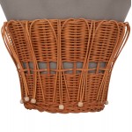 ΤΡΑΠΕΖΙ ΒΟΗΘΗΤΙΚΟ PERRAL HM18164 03S FIBER CEMENT ΓΚΡΙ-ΦΥΣΙΚΟ RATTAN--Φ42x36Υεκ c542226