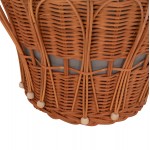 ΤΡΑΠΕΖΙ ΒΟΗΘΗΤΙΚΟ PERRAL HM18164 03S FIBER CEMENT ΓΚΡΙ-ΦΥΣΙΚΟ RATTAN--Φ42x36Υεκ c542226