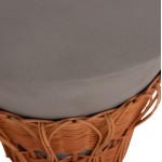 ΤΡΑΠΕΖΙ ΒΟΗΘΗΤΙΚΟ PERRAL HM18164 03S FIBER CEMENT ΓΚΡΙ-ΦΥΣΙΚΟ RATTAN--Φ42x36Υεκ c542226