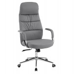 ΚΑΡΕΚΛΑ ΓΡΑΦΕΙΟΥ TEETER HM18355 10 ΓΚΡΙ PU ΔΕΡΜΑ--ΒΑΣΗ ΧΡΩΜΙΟΥ 67x66x121Υεκ c542227