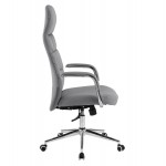 ΚΑΡΕΚΛΑ ΓΡΑΦΕΙΟΥ TEETER HM18355 10 ΓΚΡΙ PU ΔΕΡΜΑ--ΒΑΣΗ ΧΡΩΜΙΟΥ 67x66x121Υεκ c542227