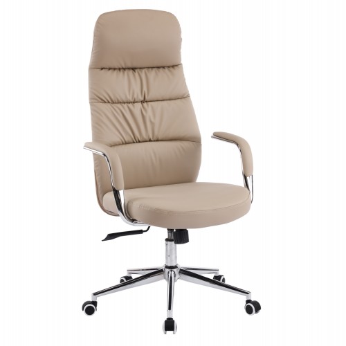 ΚΑΡΕΚΛΑ ΓΡΑΦΕΙΟΥ TEETER HM18355 02 ΜΠΕΖ PU ΔΕΡΜΑ--ΒΑΣΗ ΧΡΩΜΙΟΥ 67x66x121Υεκ c542228