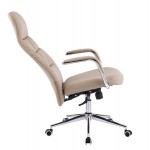 ΚΑΡΕΚΛΑ ΓΡΑΦΕΙΟΥ TEETER HM18355 02 ΜΠΕΖ PU ΔΕΡΜΑ--ΒΑΣΗ ΧΡΩΜΙΟΥ 67x66x121Υεκ c542228