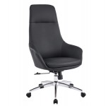 ΚΑΡΕΚΛΑ ΓΡΑΦΕΙΟΥ BEKKER HM18359 01 ΜΑΥΡΟ PU ΔΕΡΜΑ--ΒΑΣΗ ΧΡΩΜΙΟΥ 67x67x126Υεκ c542229