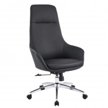 ΚΑΡΕΚΛΑ ΓΡΑΦΕΙΟΥ BEKKER HM18359 01 ΜΑΥΡΟ PU ΔΕΡΜΑ--ΒΑΣΗ ΧΡΩΜΙΟΥ 67x67x126Υεκ c542229