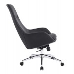 ΚΑΡΕΚΛΑ ΓΡΑΦΕΙΟΥ BEKKER HM18359 01 ΜΑΥΡΟ PU ΔΕΡΜΑ--ΒΑΣΗ ΧΡΩΜΙΟΥ 67x67x126Υεκ c542229