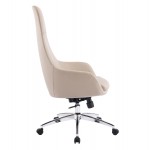 ΚΑΡΕΚΛΑ ΓΡΑΦΕΙΟΥ BEKKER HM18359 02 ΜΠΕΖ PU ΔΕΡΜΑ--ΒΑΣΗ ΧΡΩΜΙΟΥ 67x67x126Υεκ c542230