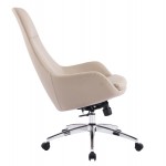 ΚΑΡΕΚΛΑ ΓΡΑΦΕΙΟΥ BEKKER HM18359 02 ΜΠΕΖ PU ΔΕΡΜΑ--ΒΑΣΗ ΧΡΩΜΙΟΥ 67x67x126Υεκ c542230