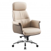 ΚΑΡΕΚΛΑ ΓΡΑΦΕΙΟΥ TOMLIN HM18358 02 ΜΠΕΖ-ΚΑΦΕ PU ΔΕΡΜΑ--ΒΑΣΗ ΧΡΩΜΙΟΥ 72x74x128Υεκ c542231