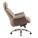 ΚΑΡΕΚΛΑ ΓΡΑΦΕΙΟΥ TOMLIN HM18358 02 ΜΠΕΖ-ΚΑΦΕ PU ΔΕΡΜΑ--ΒΑΣΗ ΧΡΩΜΙΟΥ 72x74x128Υεκ c542231