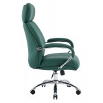 ΚΑΡΕΚΛΑ ΓΡΑΦΕΙΟΥ TOREN HM18357 07 ΠΡΑΣΙΝΟ PU ΔΕΡΜΑ--ΒΑΣΗ ΧΡΩΜΙΟΥ 66x74x128Υεκ c542233