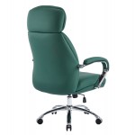 ΚΑΡΕΚΛΑ ΓΡΑΦΕΙΟΥ TOREN HM18357 07 ΠΡΑΣΙΝΟ PU ΔΕΡΜΑ--ΒΑΣΗ ΧΡΩΜΙΟΥ 66x74x128Υεκ c542233