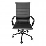 Καρέκλα γραφείου διευθυντή Valter pakoworld pu μαύρο 55 5x58x108εκ c542276