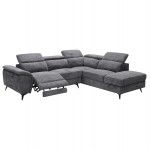 ΚΑΝΑΠΕΣ ΔΕΞΙΑ ΓΩΝΙΑ-ΑΝΑΚΛΙΣΗ ΑΠΟΘ ΧΩΡΟΣ-RESTRO HM3339 01R ΓΚΡΙ ΥΦΑΣΜΑ 284x224x76Υεκ c542286