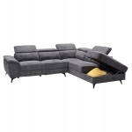 ΚΑΝΑΠΕΣ ΔΕΞΙΑ ΓΩΝΙΑ-ΑΝΑΚΛΙΣΗ ΑΠΟΘ ΧΩΡΟΣ-RESTRO HM3339 01R ΓΚΡΙ ΥΦΑΣΜΑ 284x224x76Υεκ c542286