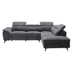 ΚΑΝΑΠΕΣ ΔΕΞΙΑ ΓΩΝΙΑ-ΑΝΑΚΛΙΣΗ ΑΠΟΘ ΧΩΡΟΣ-RESTRO HM3339 01R ΓΚΡΙ ΥΦΑΣΜΑ 284x224x76Υεκ c542286