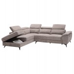 ΚΑΝΑΠΕΣ ΑΡΙΣΤΕΡΗ ΓΩΝΙΑ-ΑΝΑΚΛΙΣΗ ΑΠΟΘ ΧΩΡΟΣ-RESTRO HM3339 02L ΜΠΕΖ ΥΦΑΣΜΑ 284x224x76Υεκ c542289