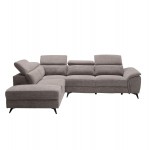 ΚΑΝΑΠΕΣ ΑΡΙΣΤΕΡΗ ΓΩΝΙΑ-ΑΝΑΚΛΙΣΗ ΑΠΟΘ ΧΩΡΟΣ-RESTRO HM3339 02L ΜΠΕΖ ΥΦΑΣΜΑ 284x224x76Υεκ c542289