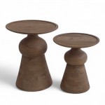 FIGURE SIDE TABLE ΚΑΡΥΔΙ ΑΝΟΙΧΤΟ 40x40x46cm c542296