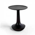 BORDS SIDE TABLE ΚΑΡΥΔΙ ΣΚΟΥΡΟ 40x40x50cm c542306