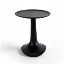 BORDS SIDE TABLE ΚΑΡΥΔΙ ΣΚΟΥΡΟ 40x40x50cm c542306
