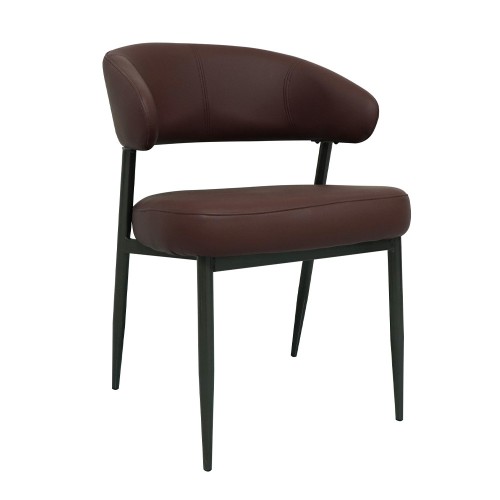 CROI ΚΑΡΕΚΛΑ BORDEAUX ΜΑΥΡΟ 59x54x78cm SET 2τμχ c542315