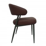 CROI ΚΑΡΕΚΛΑ BORDEAUX ΜΑΥΡΟ 59x54x78cm SET 2τμχ c542315