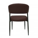 CROI ΚΑΡΕΚΛΑ BORDEAUX ΜΑΥΡΟ 59x54x78cm SET 2τμχ c542315