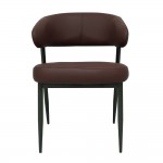 CROI ΚΑΡΕΚΛΑ BORDEAUX ΜΑΥΡΟ 59x54x78cm SET 2τμχ c542315