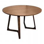 Τραπέζι Sedria pakoworld mdf καρυδί Φ120x75εκ c542342